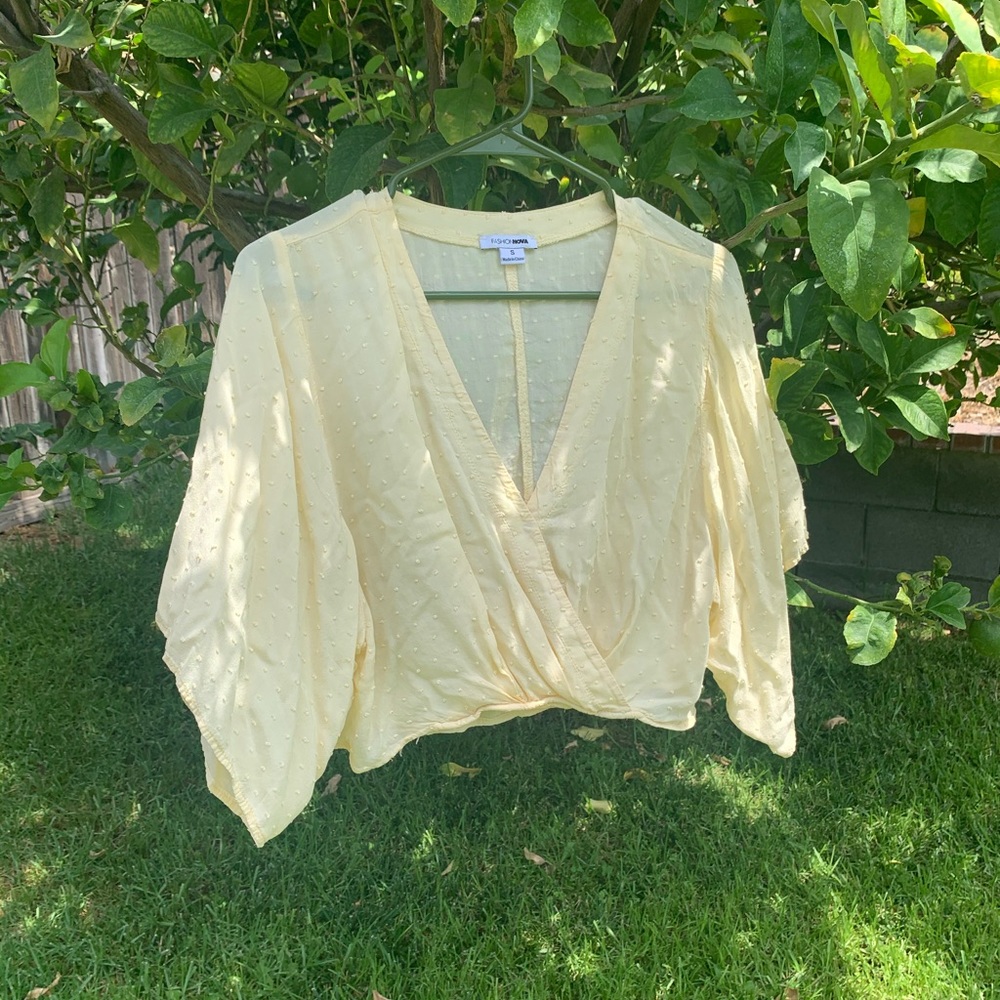 pastel yellow top